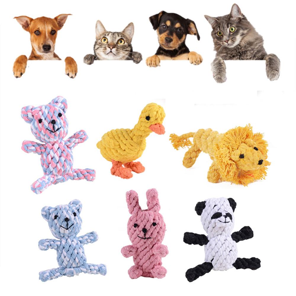 Animal Teeth Cleaning Cotton Rope Interactive Puppy Cotton Rope Toy Chew Toy Dog Toy Pet Supplies