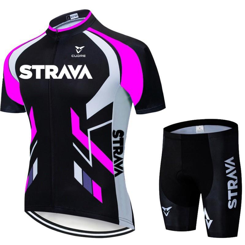 Men Women Cycling Jersey Set Short Sleeve Bib Shorts Bike Riding Outfit Road Mountain Biking