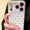 Корейский чехол для мобильного телефона Apple 11promax в горошек iPhone11pro с большим окном 11 новый 11pro милый 11