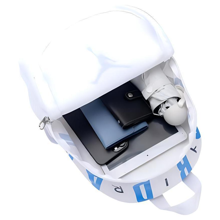 New Jordan Polyester Backpack Small Size Unisex Blue & White JD2443016TD-005