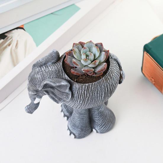 Слон цветочный горшок смоляной суккулентный горшок настольный стоячий слон цветочный горшок для гостиной офисный приставной столик декор стола