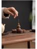 North American Walnut Multi-Hole Incense Burner, Solid Wood Lotus Design, No Ash Holder