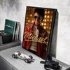M-Майкл Джексон Певец Постер Наклейки Картина Настенная роспись HD Наклейки на стену для спальни гостиной дома Самоклеящийся декор Подарок