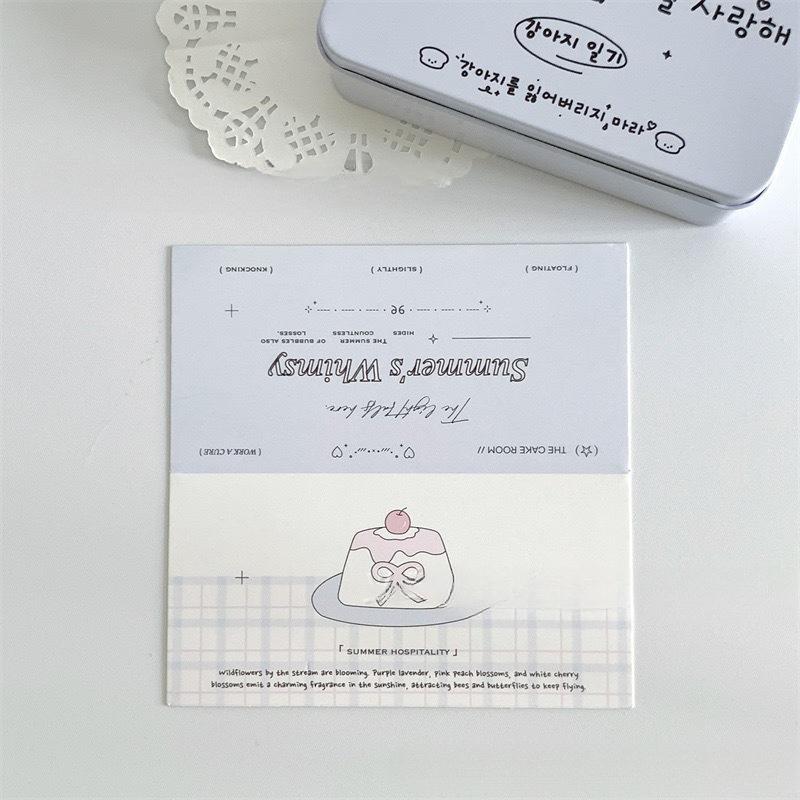 10Pcs 13cm Candy Color Folding Card Head Kawaii Girl Kpop Idol 3-inch Photo Card DIY Packing Bag Decorative Card Top