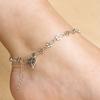 Heart Flower Anklet for Women Ankle Bracelet Tobillera Boho Foot Chain Jewelry