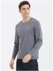 190 г Двусторонний Мерсеризованный Хлопок с Жидким Аммиаком Футболка Business Casual Молодежный Премиум Чистый Хлопок Футболка с Длинным Рукавом Минималистичные Топы