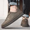 Классические туфли мужские из натуральной кожи, повседневная обувь для мужчин, новые кроссовки на шнуровке, черные, для отдыха на открытом воздухе, дышащая обувь для вождения