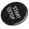 Push Start Button Cover Carbon Fiber Ignition Switch Button Cover Trim Replacement for GTR R35 2008‑2016 Black