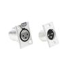 3 Pin XLR Panel Mount Connectors 4 Pack 2 Male 2 Female Jack Sockets for Microphone Cable Sound Stage Setup