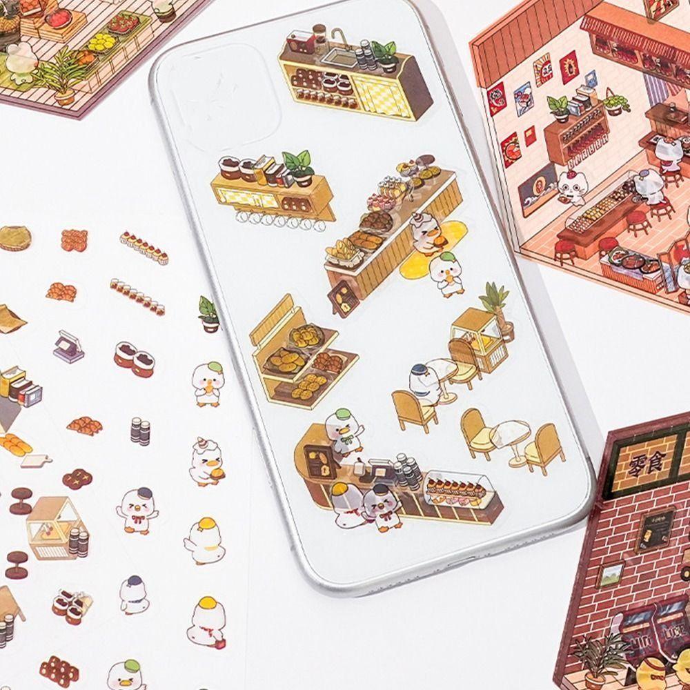 Сделай сам миниатюрная сцена 3D наклейки декоративные ландшафтные наклейки подарки пейзаж блокнот наклейка