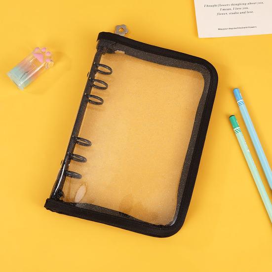 Органайзер для наклеек, прозрачный держатель для хранения наклеек формата А5/А6 на молнии, многоразовый альбом, коллекция наклеек, книга для взрослых