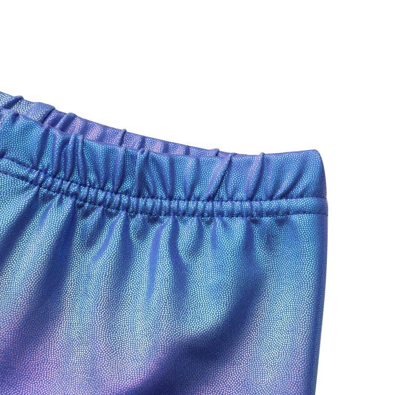 5-12 лет дети девочки гимнастическая форма комплект треугольный боди шорты и резинка для волос танцевальная одежда для выступлений