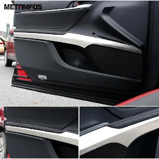 For Toyota Camry 2018 2024 2025 Stainless Steel Interior Door Armrest Panel Molding Trim Accessories