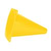 6pcs 18cm Football Cone Football Barriers Plastic Marker Holder Accessory (Yellow)