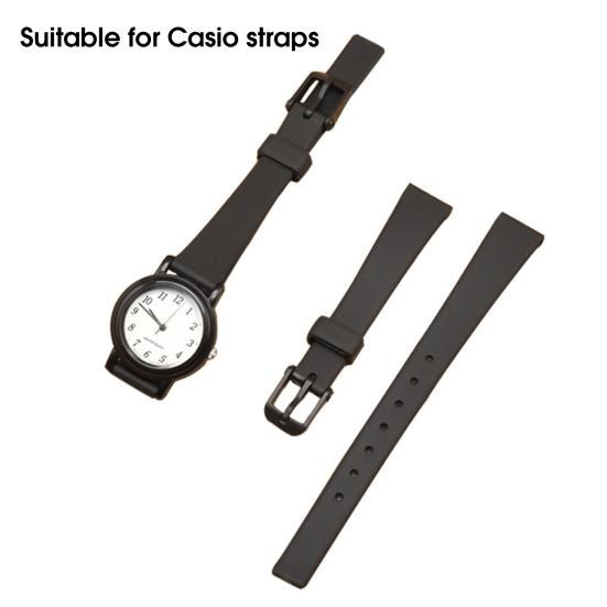 Ремень для часов, устойчивый к поту, дышащий, мягкий силиконовый ремешок для умных наручных часов, сменный ремешок для Casio LQ-139/130/140