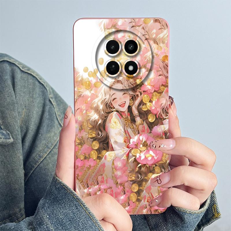 Для Realme 12 5G 12X Narzo 70X Чехол для телефона RMX3999 RMX3997 Funda Мягкий силикон Сладкий Расписной Модный Coque Чехол с цветочным принтом