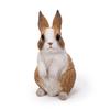 Ubia Standing Rabbit, White and Brown, 8 X 7 X 13.5 Cm, Doll Figurine, Animal Ornament, Garden Decor, Rabbit, H13035-7