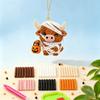 Yousheng 3D Beaded Animal Kit,Cute Tiny Highland Cow Beading Kit with Colorful Embroidery Beads And Instructions,Handmade Bead Art Craft for Beginners
