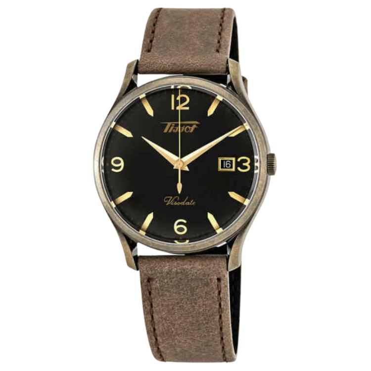 Tissot Коллекция Vistada Кварцевый механизм Водонепроницаемость 30 м Мужские часы Часы 40 мм Черный циферблат T118.410.36.057.00