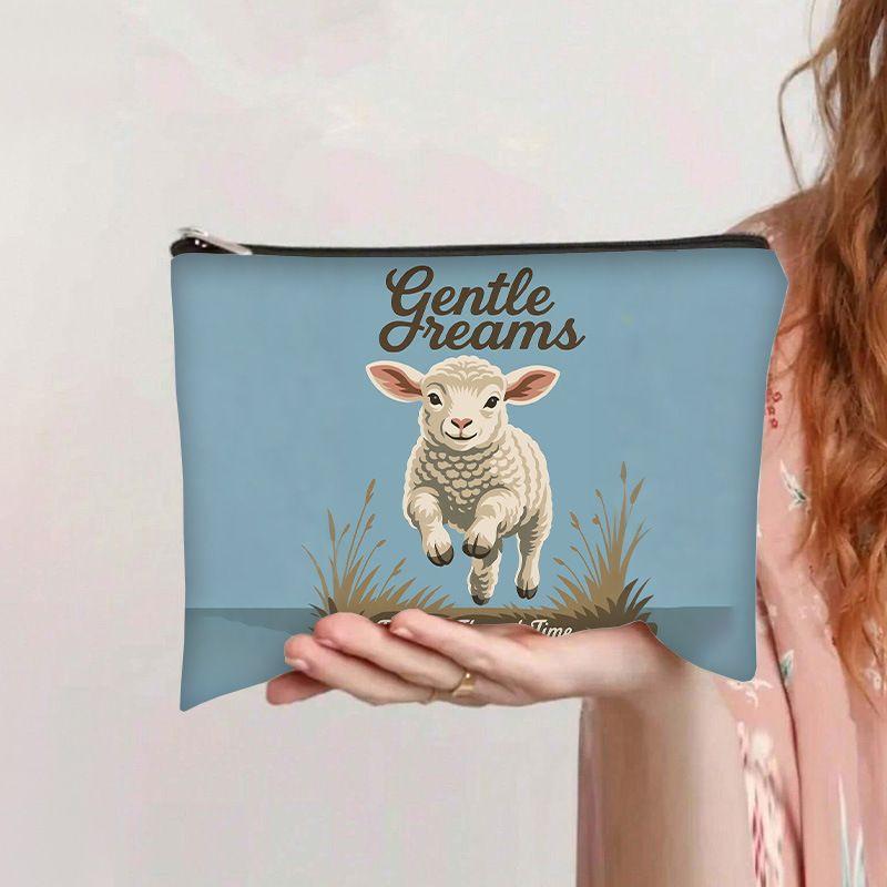 Продажа Канвасовая косметичка 'Глаз Дьявола', Пенал на молнии для студенческих принадлежностей, Женская косметичка