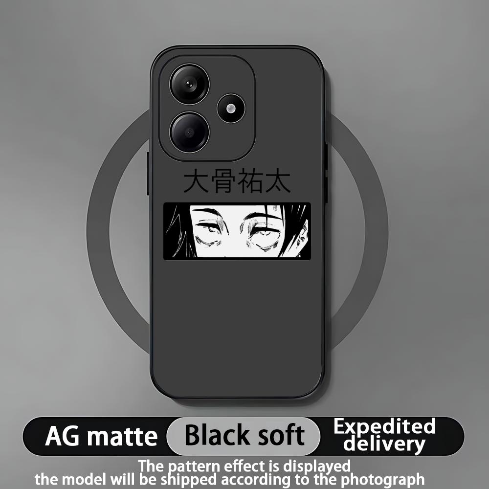 Чехол для телефона Jujutsu Kaisen Юта Оккоцу для Xiaomi Redmi Note 14 13 12 11 Pro Plus S 5G 4G Мягкий Черный Чехол для Телефона