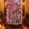 Blood Stained Halloween Bloodstained Curtains Scary Theme Halloween Tapestry Haunted House