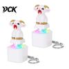 Animal Button Fidget Toy 1/2Pcs Keyboard Keychain, Rechargeable Goat Cat Finger Clicker Stress Relief with LED Light Sound, Push Decompression