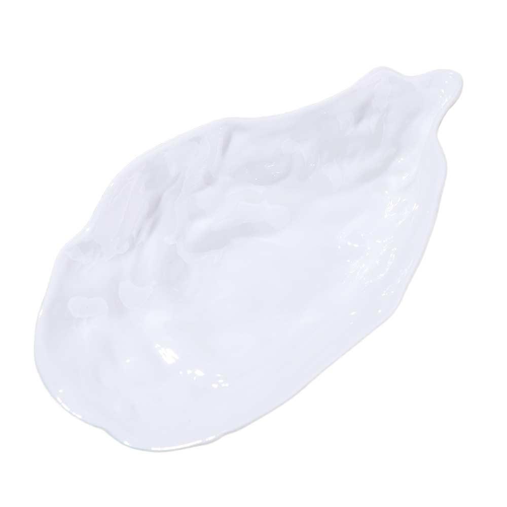 Ceramic Sashimi Plate Oyster Shell Shape Dessert Tray Kitchen Organizer Salad Plate  Home