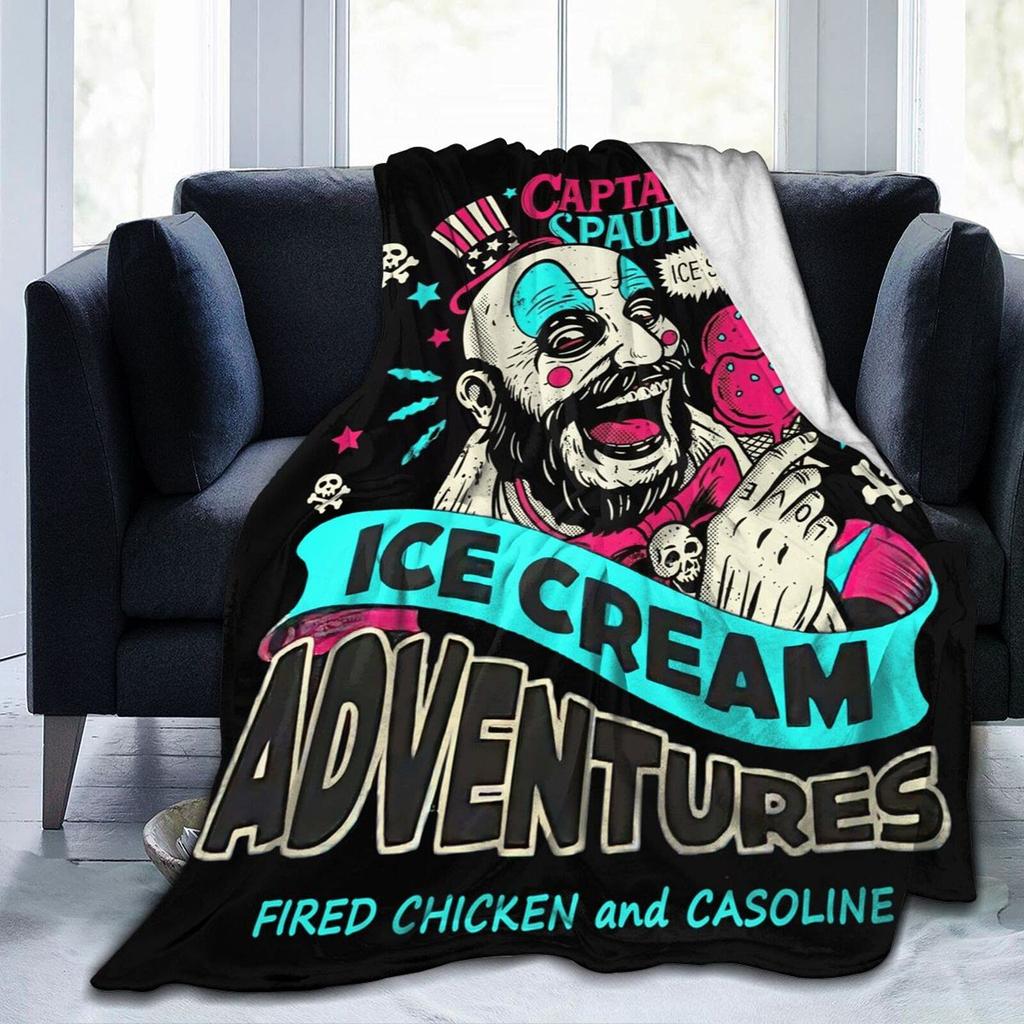 Одеяло из фильма ужасов, супермягкое фланелевое одеяло, легкое и удобное для дивана, дивана, забавное рождественское одеяло