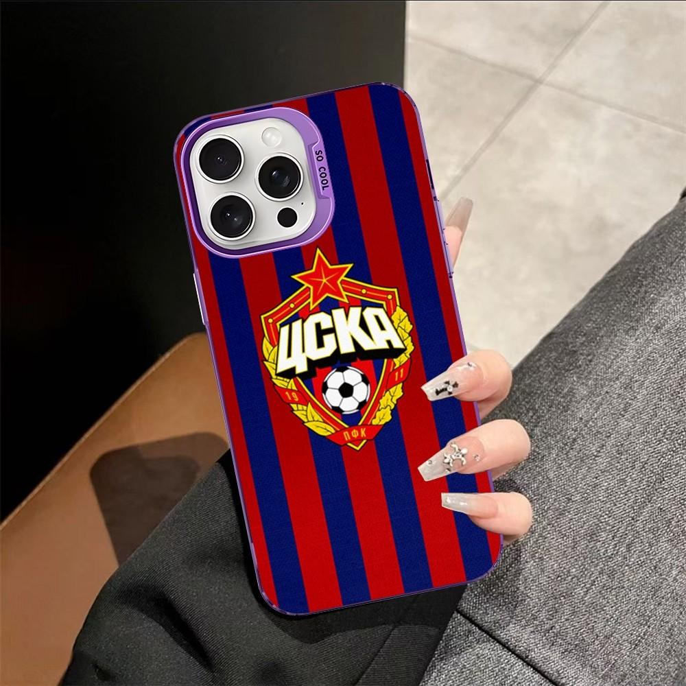 Hot Russia PFC CSKA Moscow Phone Case For IPhone 16 15 14 13 12 11 Pro Max X XR XSMAX 8 7 Plus Matte Shockproof Back Cover