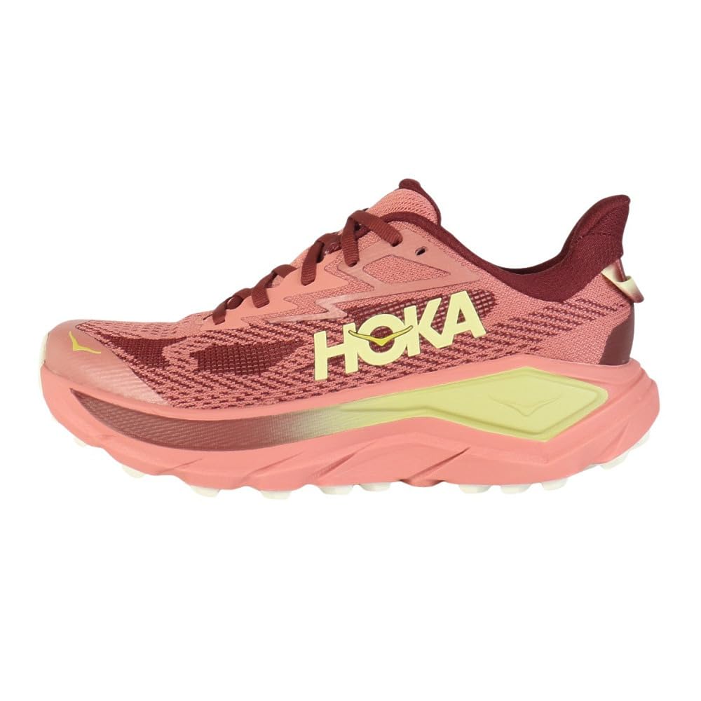 HOKA Challenger 8 Running Trail Running Salmon Sneakers Shoes, Shoes, Pink, 1168717-BSHD (Salmon Pink/Size 24.5/Women's)