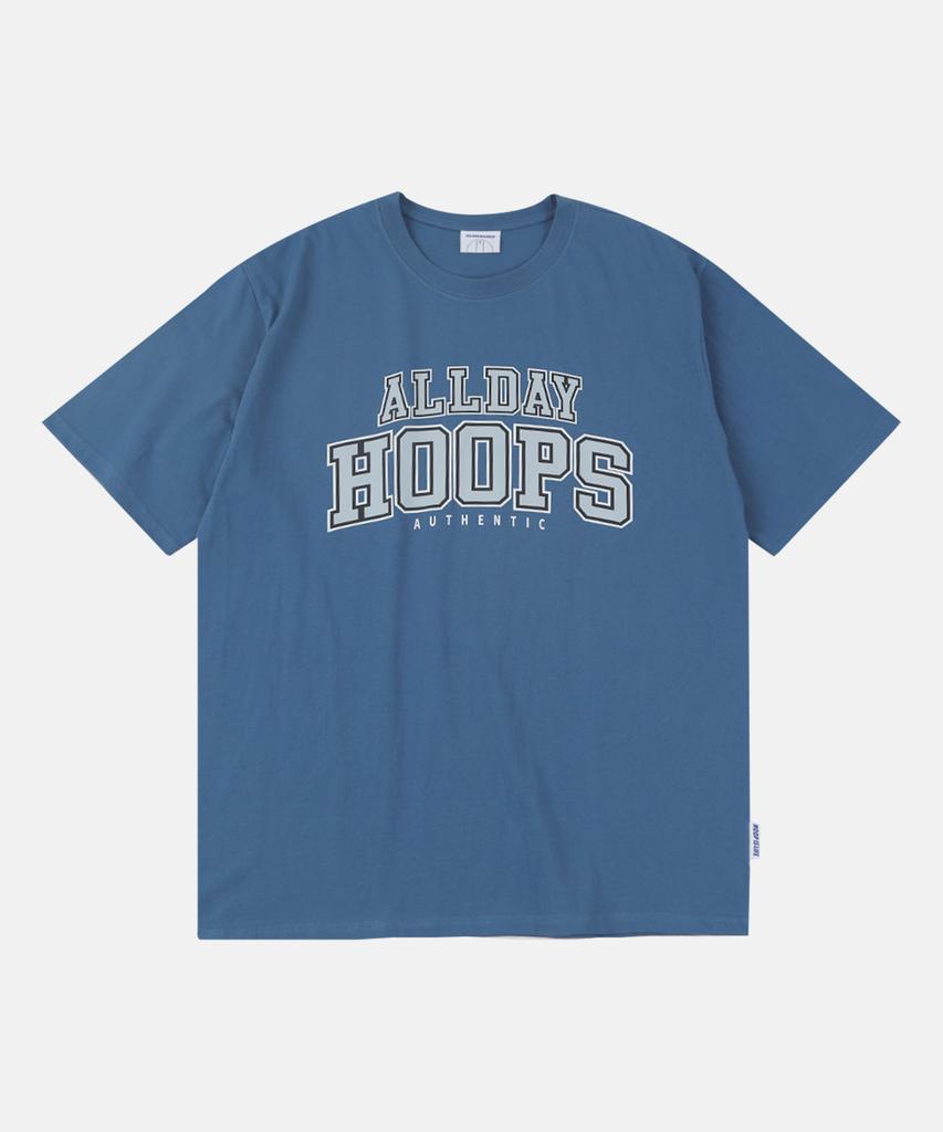 ALL DAY HOOPS Authentic Short Sleeve Tee Blue