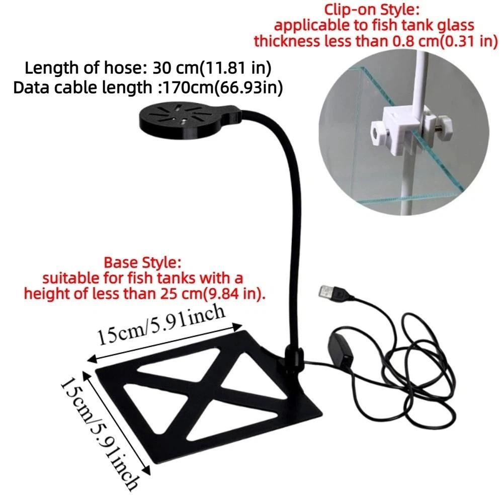 Waterproof Clip-on Aquarium Lamp Energy Saving Plants Grow Lamp Home Decorations