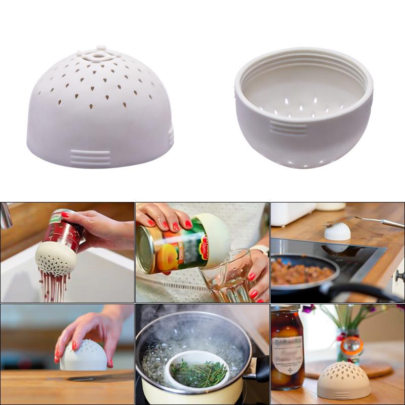 Multifunctional Food Grade Silicone Mini Funnel Cover Household Gadgets Filter Canned Food Filter Cover Kitchen Accessories