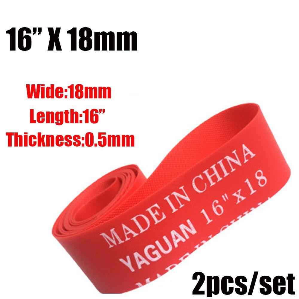 2Pcs Durable Red Top Anti Puncture Tape Bike Inner Tube Pad Bicycle Tire Liner