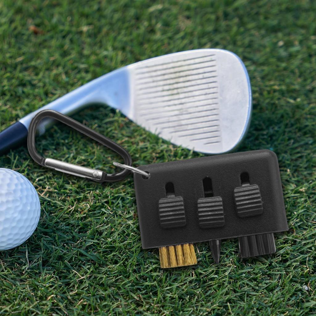 Щетка для чистки клюшек для гольфа 3 в 1 Инструмент для чистки канавок для турнира