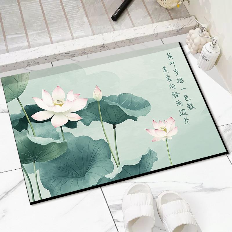 Новый коврик для пола в китайском стиле, коврик для входной двери, коврик для дома в китайском стиле, нескользящий износостойкий коврик для входа, ковер для входа