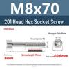 Yigu 201 Stainless Steel Cup Head Hexagon Screws and Bolts - M3, M4, M5, M6