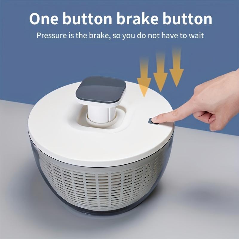 1.59gal Large Capacity Salad Spinner with Vegetable Chopper, Drain Basket, Bowl & Colander - Multifunctional Lettuce Spinner for Fruits & Vegetables