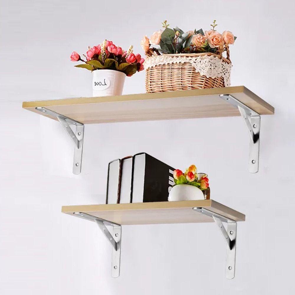 Поддержка полки из нержавеющей стали Сверхпрочная настенная полка Полки Новый кронштейн для полки