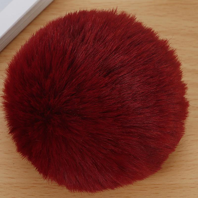 1 шт., пушистый 8 см, шарик из кроличьего меха, брелок для ключей, аксессуары, шляпа с помпоном «сделай сам», одежда, украшение для обуви
