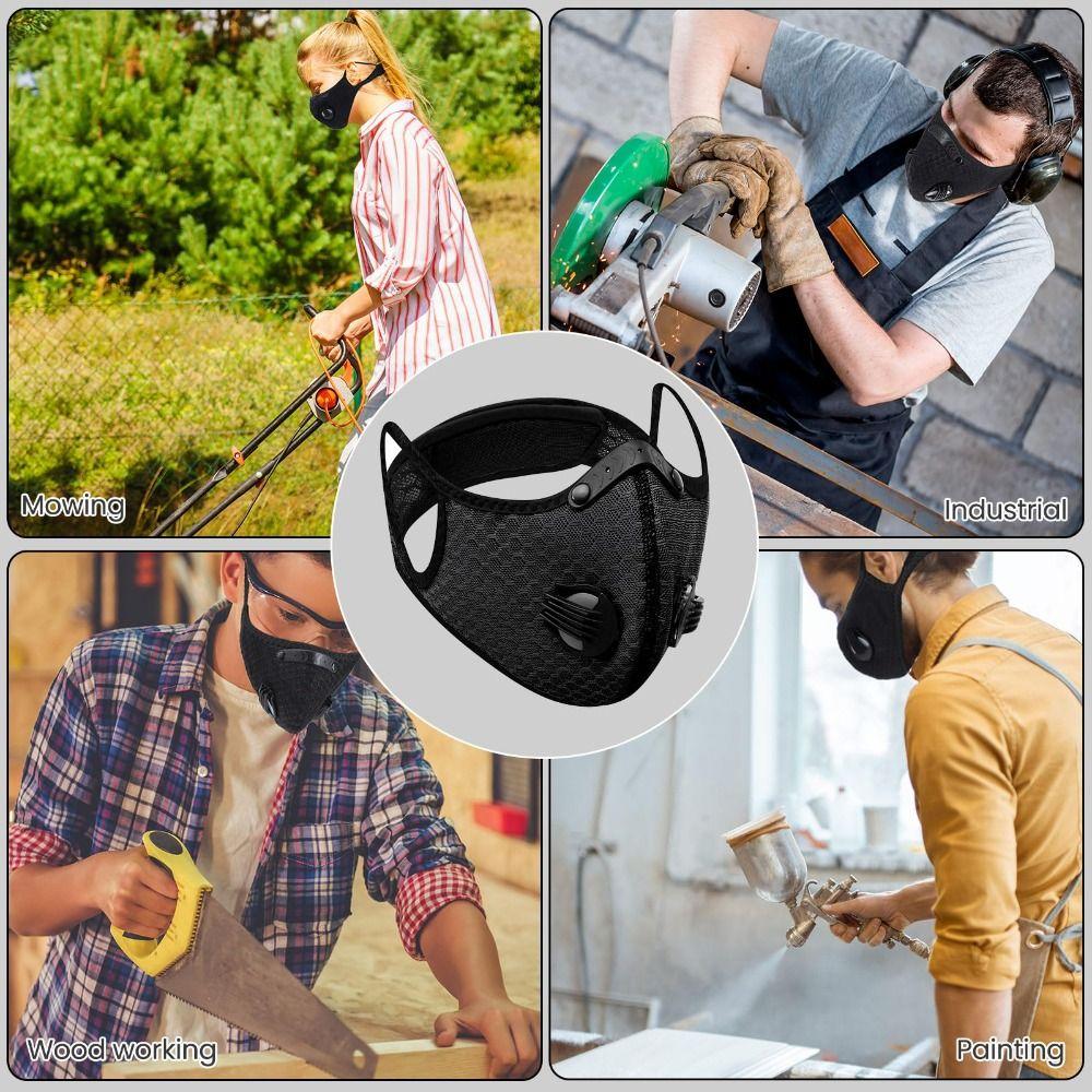 Nose Clamp Dust Mask Adjustable Activated Carbon Filters Breathable Respirator Mask  Painting