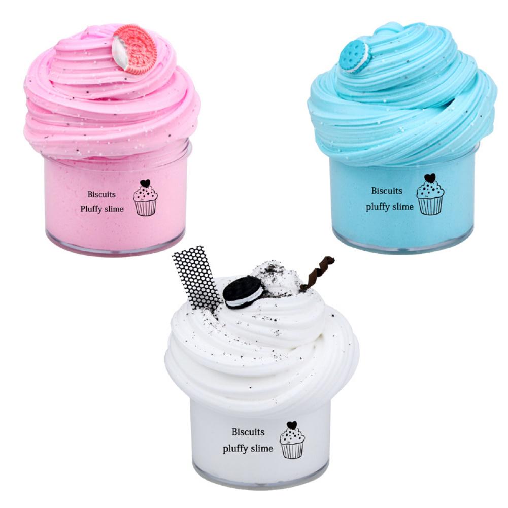 Слайм для взрослых и детей "Пирожное", в ассортименте