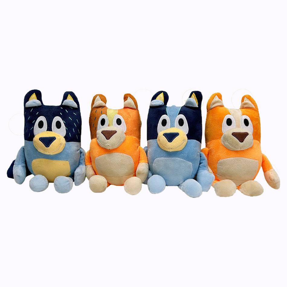 HOT 20cm Bluey Dog Bingo Family Plush Toy Cartoon Dog Soft Stuffed Animals Dolls Birthday Christmas Gifts Family Blue-Y Bingo