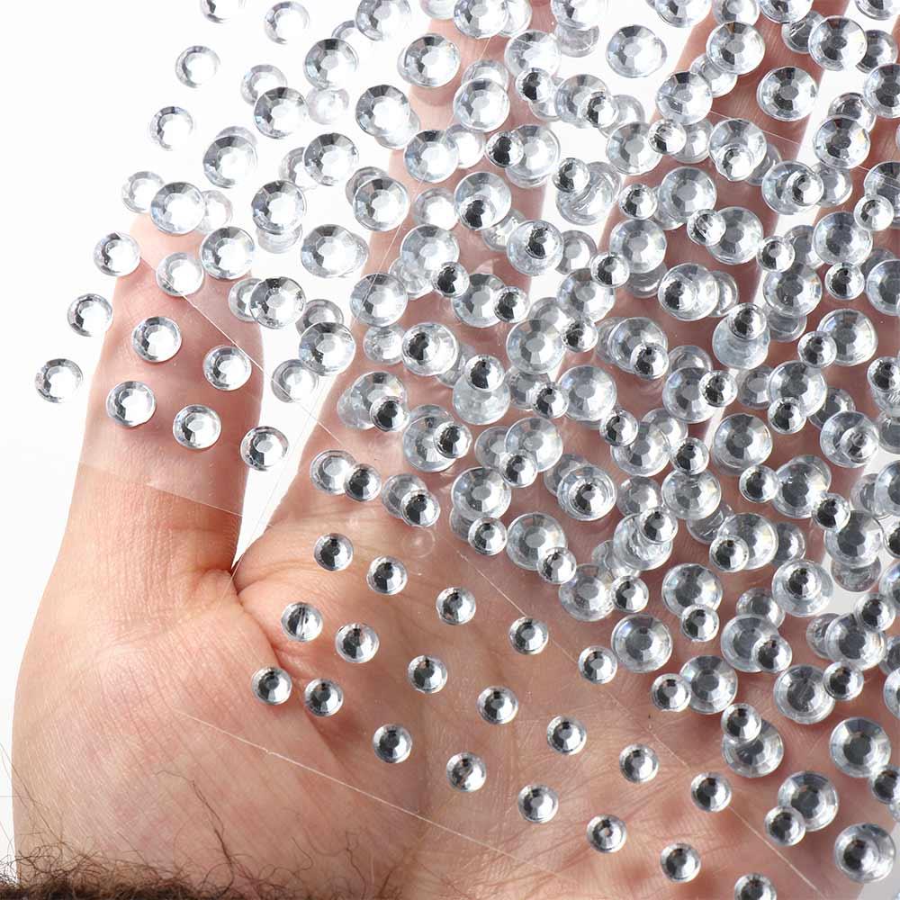 Shiny Eyebrow Eyeshadow Stickers Fashion 3D Gems Decals Hair Face Makeup