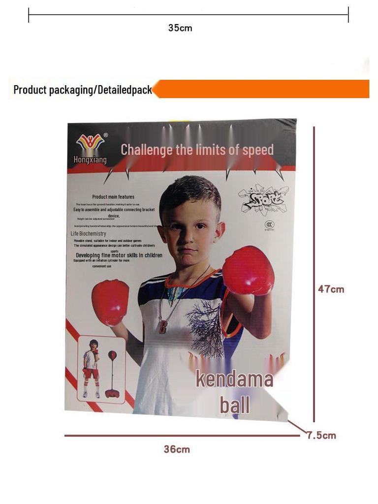 Inflatable Kids' Standing Punching Bag Set for Ages 5-10