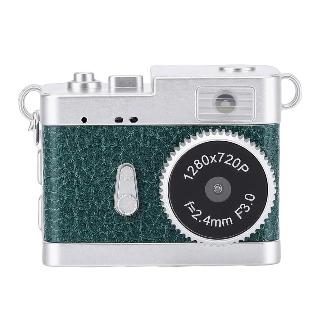 Keychain Camera 720P HD 5MP Digital Tiny Camera Video Recorder with 0.96in LCD Screen 32GB Memory Card LED Fill Light