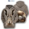 Rabbit 3D All Over Printed Hoodie Premium Hoodie For Rabbit Lover Cute Hoodie