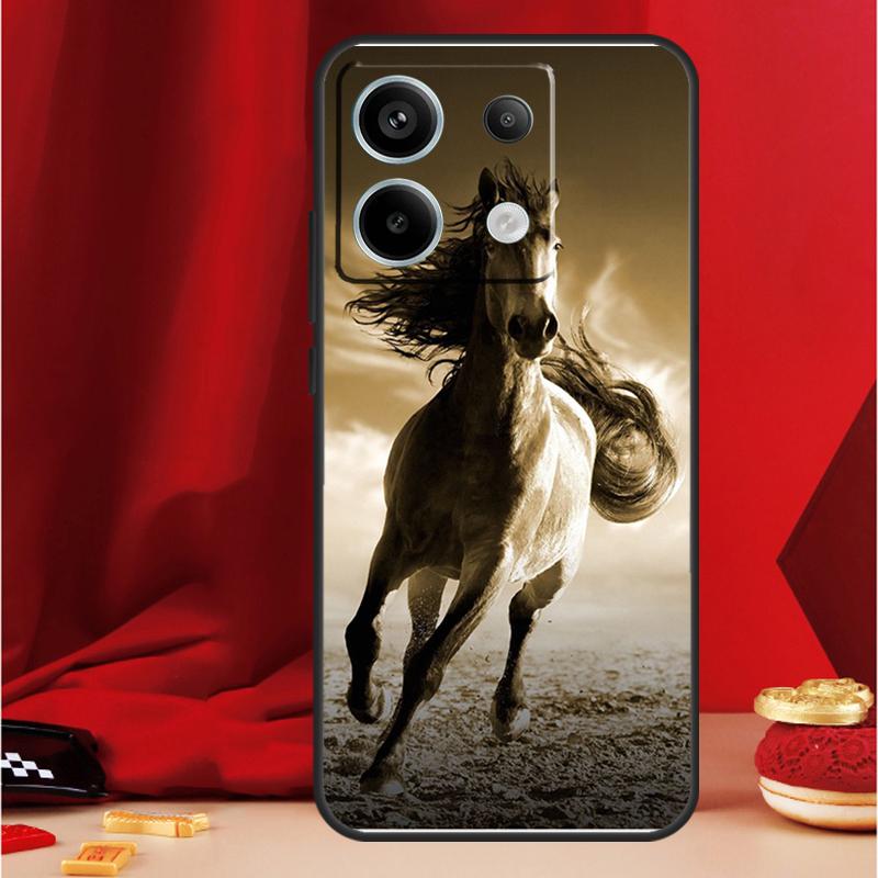 Чехол Бегущие лошади для Xiaomi Redmi Note 14 Pro 13 12 11 10 15 Pro Plus Redmi 15 14C 13C 10C 12C 15C Funda
