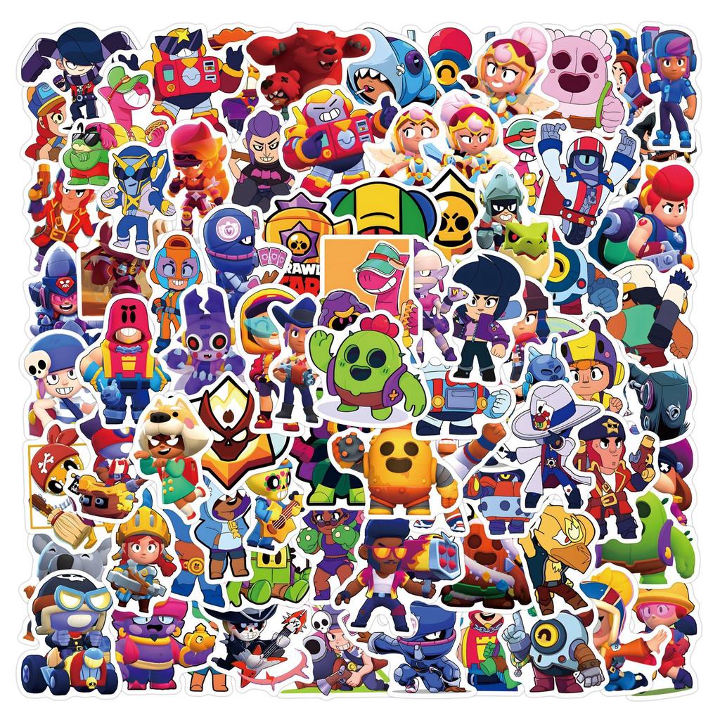 110 New Brawl Stras Graffiti Stickers Decorate Suitcase Mobile Phone Waterproof Stickers